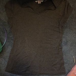 Dark Grey V-Neck Tee